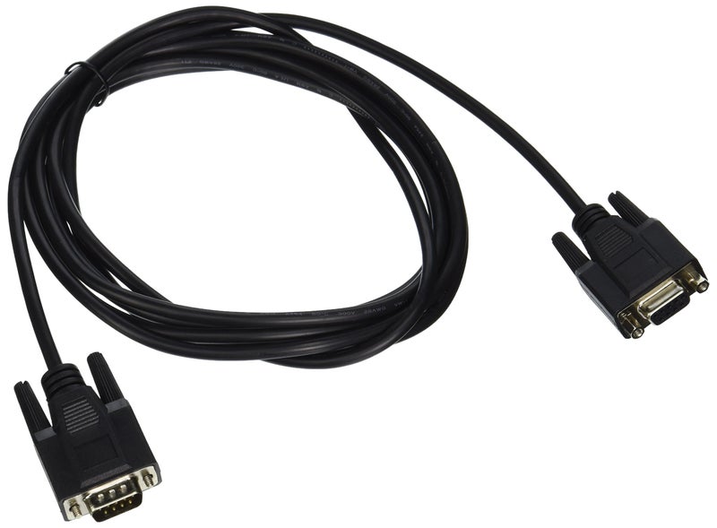 C2G/Cables to Go 52031 DB9 M/F Serial RS232 Extension Cable - Black (10 Feet) - Image 1
